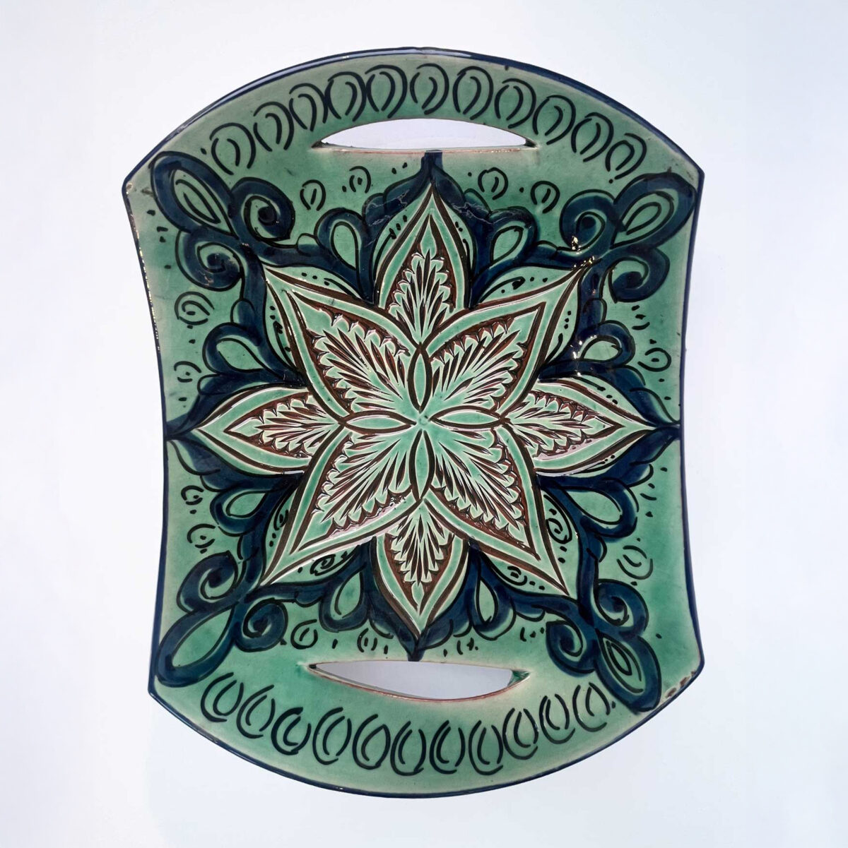 Ceramic Serving Tray - Green