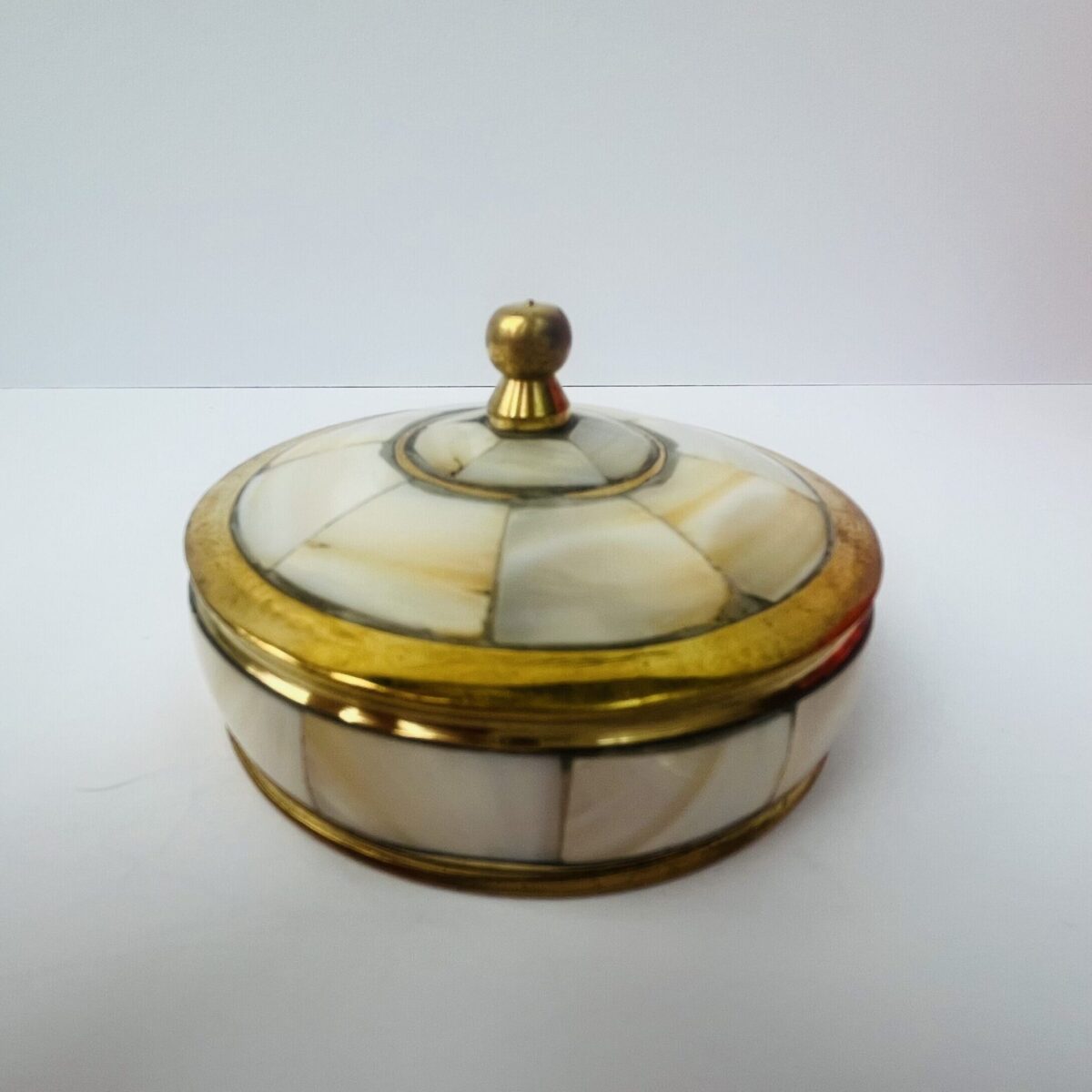 Brass inlay Trinket Pot from Marrakech Living