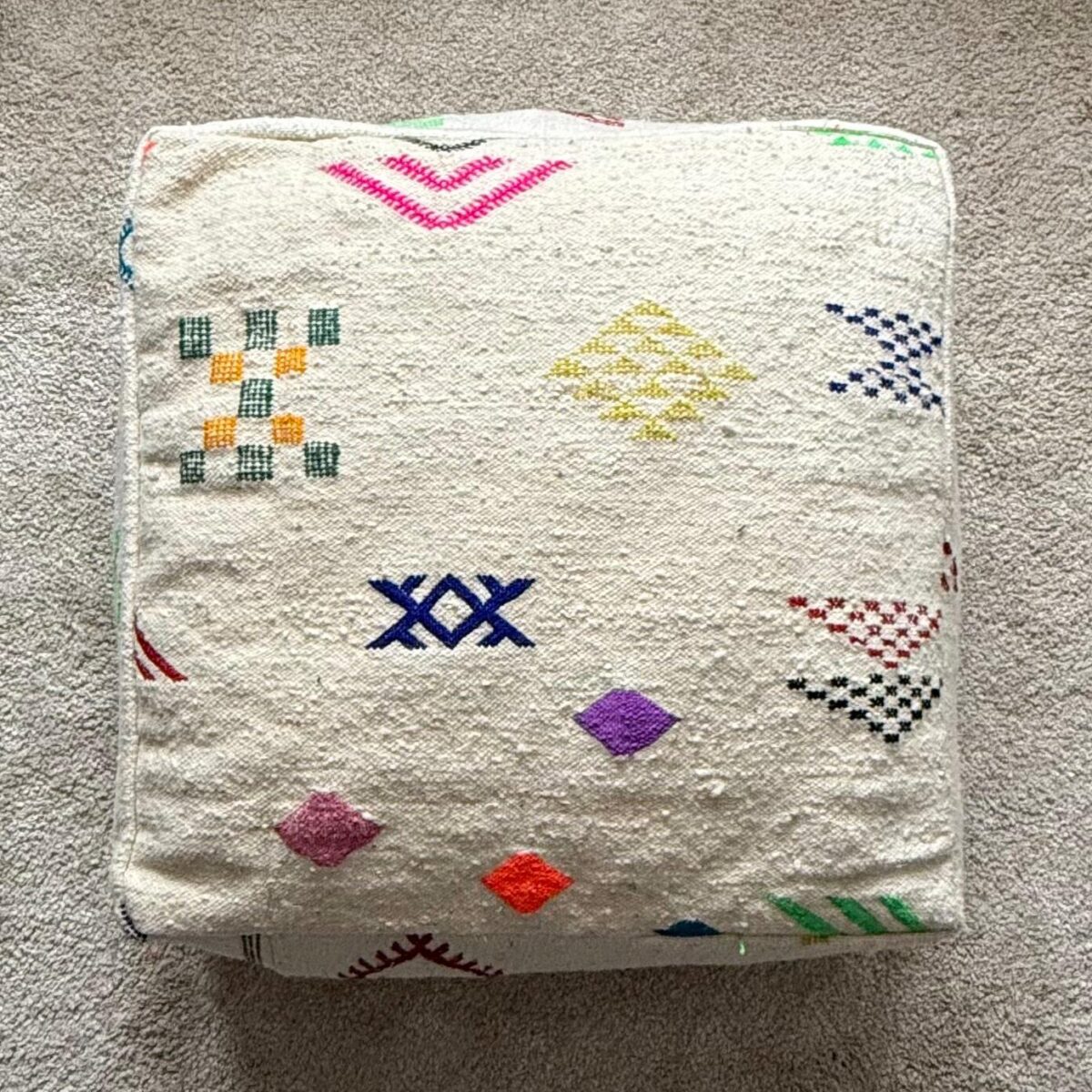 Floor Cushion - Multicolour Geometrical Shapes